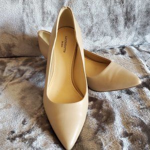 Liz Claiborne - Nude Kitten Heels - Size 6.5 W